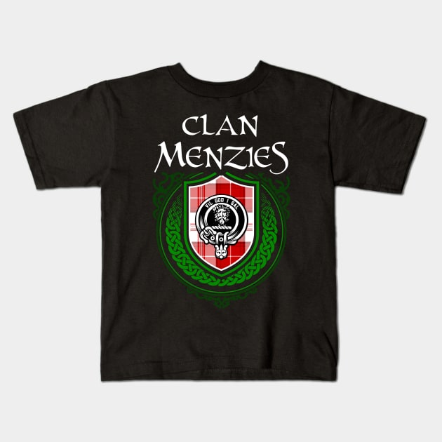 Clan Menzies Kids T-Shirt by Celtic Folk